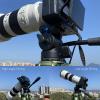 ASHATA Fluid Head, 360 Horizontal 180 Vertical Rotation Aluminum Alloy Camera Tripod Head with Hydraulic Damping System, for DSLR Mirrorless Cameras Up to 3kg Load view 2