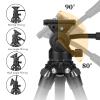 ASHATA Fluid Head, 360 Horizontal 180 Vertical Rotation Aluminum Alloy Camera Tripod Head with Hydraulic Damping System, for DSLR Mirrorless Cameras Up to 3kg Load view 3