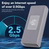 VBESTLIFE 2.5Gbps 5G USB Modem for PC, Plug & Play High Speed Portable Mobile Hotspot Router, Up to 2.12Gbps Download for Low Latency Gaming and Video view 4