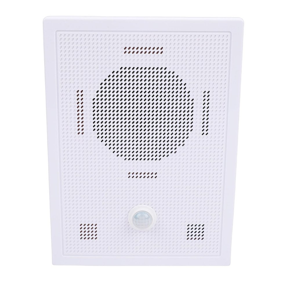 Asixxsix Infrared Motion Sensor Activated Sound Speaker, PIR Motion Detection with Control, MP3 Audio Sound Files, for Shop Store, Garage Door Alert, Public Address (US Plug)