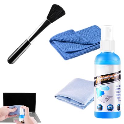 Computer & Laptop Cleaning Kit - Professional Electronics Spray, Multi-Purpose Safe Cleaner | Easy Use Design Longtail Electronic Maintenance Accessory for Office Home Devices