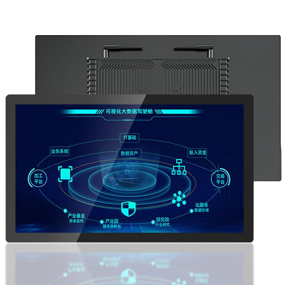 LADECNERHT Industrial Panel PC, 10 Point Capacitive Touch Screen Panel Computer, IP65 All-in-One Computer, for Kiosk,Factory, Windows 10 27inch-i5-8250U(8GRAM+256GSSD)