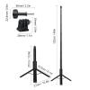 Asixxsix 2 in 1 Action Camera Selfie Stick Tripod, 10.6 to 48 inch Aluminum Alloy Extendable Pole with Foldable Stand, for 360 X5 X4 X3 Camera view 3