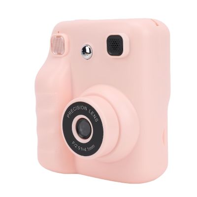 EIMSOAH Kids Print Camera, 30MP Digital Camera with 2.4 Inch HD Screen, One Click Printing, 200DPI Thermal Printer, Fun Stickers for Boys Girls Age 3-12 (Pink)