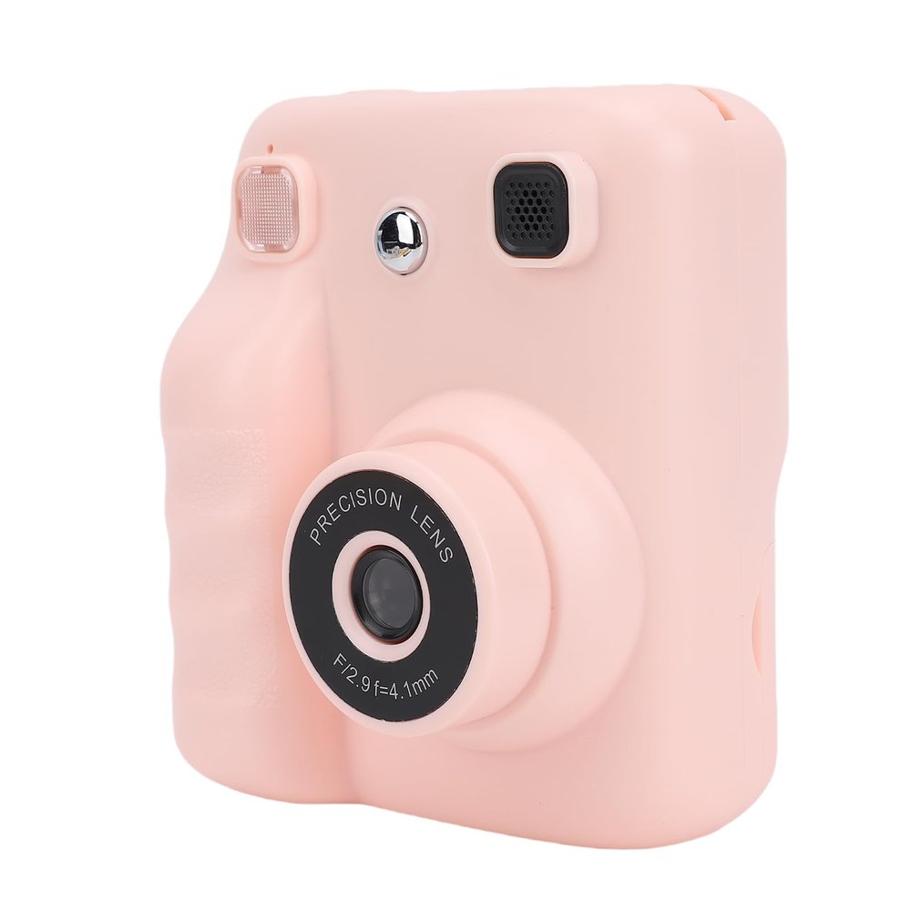 EIMSOAH Kids Print Camera, 30MP Digital Camera with 2.4 Inch HD Screen, One Click Printing, 200DPI Thermal Printer, Fun Stickers for Boys Girls Age 3-12 (Pink)