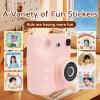 EIMSOAH Kids Print Camera, 30MP Digital Camera with 2.4 Inch HD Screen, One Click Printing, 200DPI Thermal Printer, Fun Stickers for Boys Girls Age 3-12 (Pink) view 2