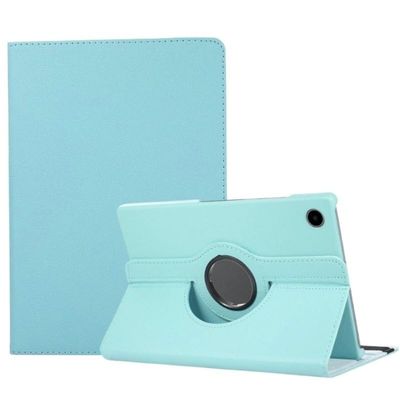 360 Degree Rotating Stand Case Suitable for Samsung Galaxy Tab A11 Plus 11inch SM-X230/X236B 2025 PU Leather Smart Cover(Sky Blue)