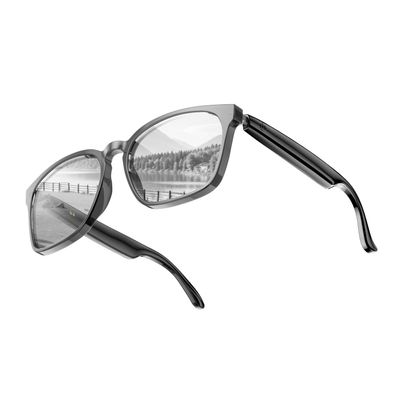 AI Smart Glasses with Chat GPT, Bluetooth Translation for 164 Languages, Photochromic Lens, Music Playback, Hands-Free Calls, UV Protection, Lightweight (Black Frame bluelight Protection)