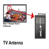 Dollhouse3DParts, TV Antenna, Marx T-Shaped Ranch Dollhouse, Replacement Part, 3D Printed, White Paintable Resin view 2