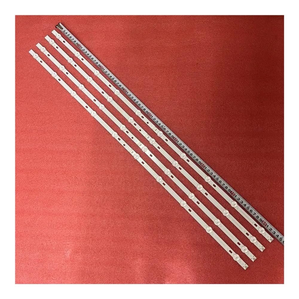 YRHFC 4 Pcs Set LED Backlight Strip 10LED Compatible with 43 Inch TV Models 43PUS6554 43PUS6504 43PUS7555 43PUS7505 43PUS6754 43PUS7304 and Similar TVs