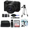 Canon EOS R50 V with RF-S14-30mm F4-6.3 is STM PTZ Lens with Sunshine Photo Travel Bundle + Tripod, 64GB SD Card, Large Camera Bag + More (Renewed) view 1