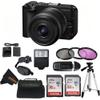 Canon EOS R50 V with RF-S14-30mm F4-6.3 is STM PTZ Lens with Sunshine Photo Pro Bundle (Renewed) (Camera w/Lens + Sunshine Photo Pro Accessories Bundle) view 1