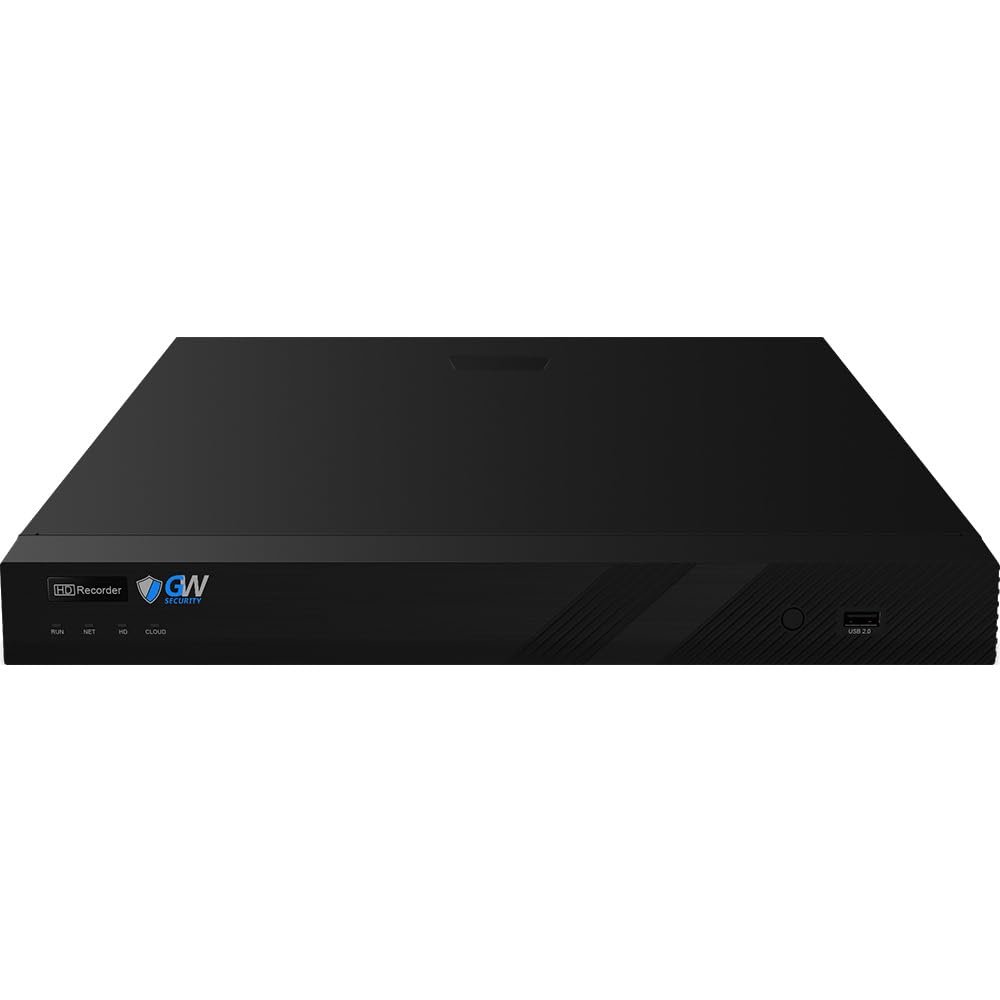 GW Security 16 Channel 8MP 4K 5-in-1 HD-TVI CVI AHD CVBs Hybrid DVR Video Recorder Alone Support Face/Human/Vehicle Smart AI Detections (GW4016XVR)