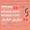 A320 NEO Air Asia Decal Set, Multi-Scale Waterslide Decals, 1/200, 1/144, 1/100, 1/72, 1/48 Scale, Highe-Quality Aircraft Markings for Model Building (1/48) view 1