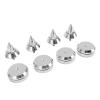 4 Set Speaker Isolation Spike M6 Thread, Aluminum Alloy Speaker Isolation Feet Pad Spikes, High Density Vibration Damping for CD DVD Player Amplifier, Silver Speaker Isolation Feet view 2