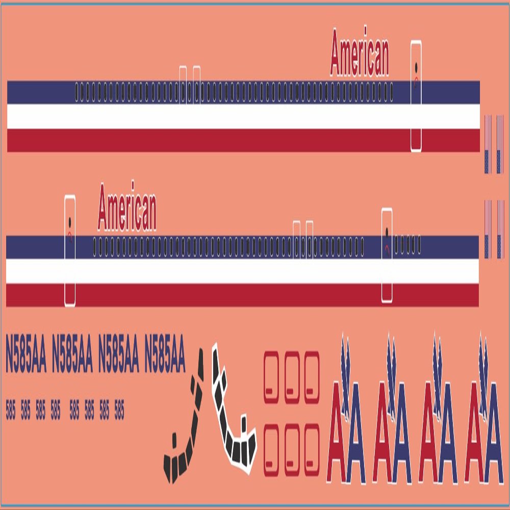 Wings of Pride MD-83 Airlines Decals  Multi-Scale Waterslide Decals (1/144)