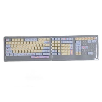 133 Keys Keycap Set PBT, XDA Height Ergonomic Mechanical Keyboard Keycaps, Heat Sublimation Custom Keycaps for 61 64 68 72 82 84 87 104 108 Keys, Durable Oil Coating Matt