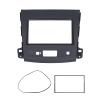 2Din Stereo Radio Fascia Panel Frame for Mitsubishi Outlander 2008-2012  DVD Navigation Dash Kit, ABS Installation Trim view 1