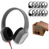 Brenthaven Rugged 2 Wired Headphones No Mic | USB C (40 Pack) - Long Tangle Free Chew-Proof Cord -Reliable Drop Tested and Comfortable for Kids K-12 Students Classroom and School Use view 1