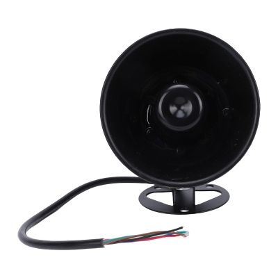 DirectNine Basics Wired Alarm Siren Horn, Compact PA Megaphone Speaker, 120dB High Volume Security Siren Horn Megaphone Speaker, Support MP3 Play, for Emergency Vehicles, Marine, Industrial