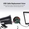 DirectNine Basics Wired Alarm Siren Horn, Compact PA Megaphone Speaker, 120dB High Volume Security Siren Horn Megaphone Speaker, Support MP3 Play, for Emergency Vehicles, Marine, Industrial view 4