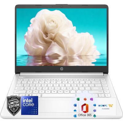 HP Ultrabook Laptop for Students and Business  Office 365 & Copilot AI  Intel 4-Core CPU  1.1TB Storage (1TB OneDrive and 64GB SSD)  8GB RAM  Windows 11 w/o Mouse