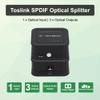 J-Tech Digital Toslink Optical Splitter 1 in 3 Out for TV, Toslink Splitter 1x3 Audio Splitter Supports LPCM2.0, Digital 5.1 Audio for Soundbar AV Receiver Gaming Console [JTD-SP0103] view 2