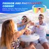 Veleli 4K POV Polarized Sports Sunglasses with Camera, Smart Video Glasses for Men & Women, Ideal for Cycling, Baseball & Fishing, Includes 64GB Memory Card (Style A, White/Iridescent) view 3