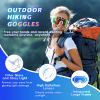 Veleli 4K POV Polarized Sports Sunglasses with Camera, Smart Video Glasses for Men & Women, Ideal for Cycling, Baseball & Fishing, Includes 64GB Memory Card (Style A, White/Iridescent) view 4