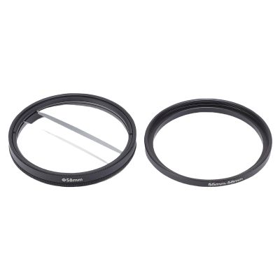 Walmeck DOUBLE HALF MOON SPECIAL BLUR EFFECTS FILTER FOR DSLR CAMERA CENTER SPLIT DIOPTER LENS PHOTOGRAPHY ACCESSORIES