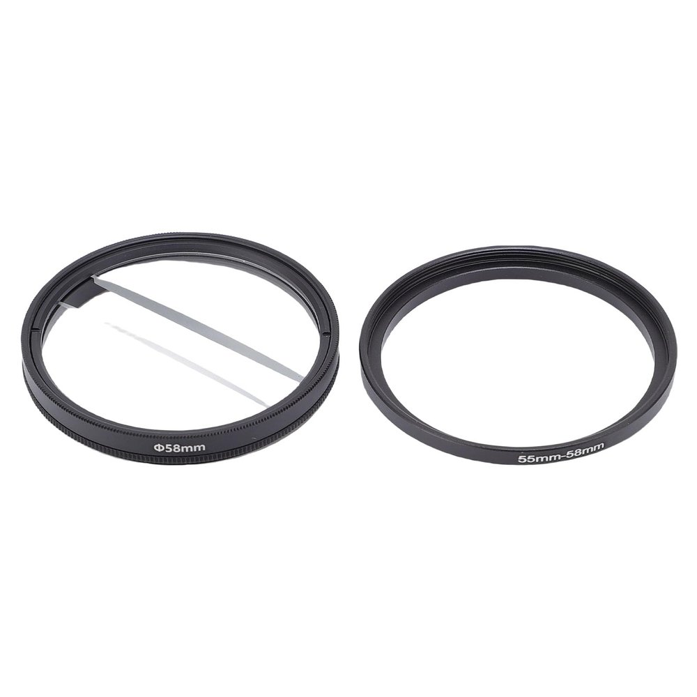 Walmeck DOUBLE HALF MOON SPECIAL BLUR EFFECTS FILTER FOR DSLR CAMERA CENTER SPLIT DIOPTER LENS PHOTOGRAPHY ACCESSORIES