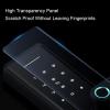 Luocute Smart Door Handle Lock, Fingerprint Recognition with APP Control Smart Card Password Key Unlocking for Home Front Door Electronic Entry WiFi Remote Access view 2