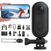 4K POV Ski Camera, Ultra Wide Angle 4K HD Wearable Body Adventure Action Cameras, for Skiing, Cycling and Other Outdoor Activities (Black-128GB) view 1