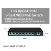 4 or 8-Port Managed PoE or Non-PoE Switch + 2 * 10Gps RJ45(8X POE1X10G) view 2