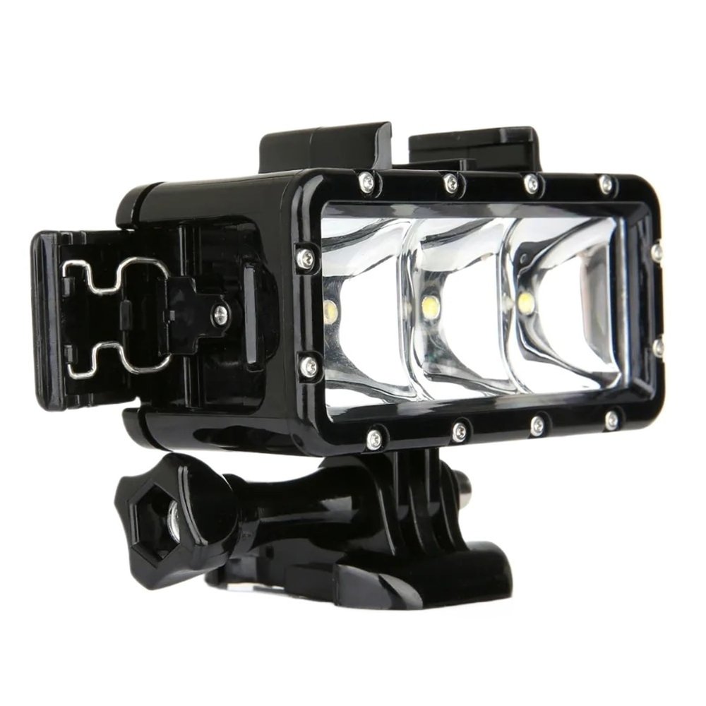 Compatible for GoPro Hero 4/5/6/7/8/9/10 - Waterproof LED Underwater Diving Light Action Accessory(Old Light)
