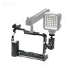 Aluminum Camera CageCompatible for Fujifilm XT20 Protective Case Video Film Movie Rig Stabilizer FrameCompatible for Fuji XT30 with Top Handle GripCamera Accessories(W extention Adapter) view 3