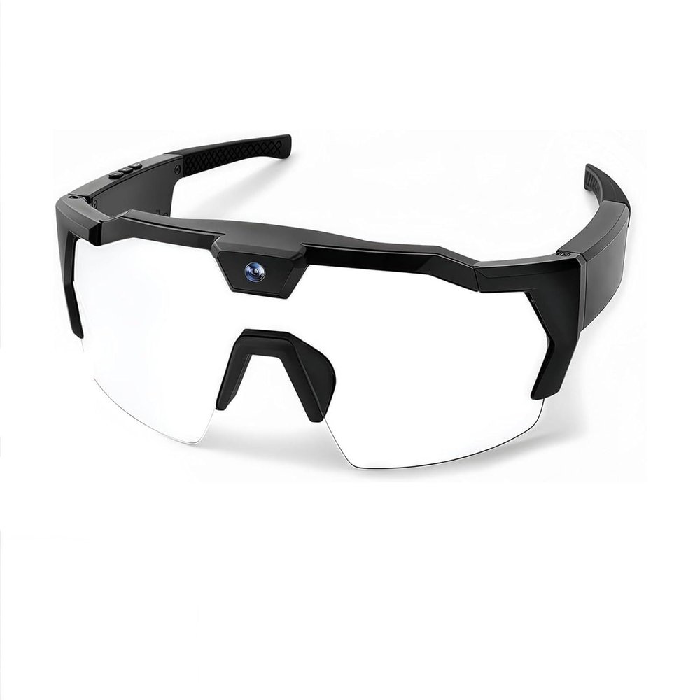 HenLyn POV Glasses 4K HD Baseball Sunglasses with Camera, 2026 Upgrade Video Camera Glasses with Audio, Video & Photo Capture, Smart Glasse for Skiing Outdoor Cycling Goggles (D)