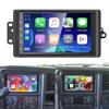 7" HD Touchscreen Car Stereo for GMC Sierra 2500/3500 2003-2006 with Carplay Android Auto Support/Mirror Link/Bluetooth/GPS Navi/FM Android 15 AHD Backup Camera 2G+64G view 2