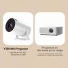Portable WiFi Projector, Screen Mirroring, USB C Fast Charging, Built-in Speakers, Auto Keystone Correction, for Movies, Gaming, Outdoor view 3