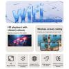 Portable WiFi Projector, Screen Mirroring, USB C Fast Charging, Built-in Speakers, Auto Keystone Correction, for Movies, Gaming, Outdoor view 4