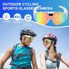 Flaviau POV Glasses, 4k Baseball Sunglasses, Smart Baseball Glasses with Camera, Record Audio/Video/Take Photos, for Men Women (SetD) view 2