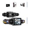 1080P 4Cameras Dashcam HD Car Dvr Front and Rear 2inch IPS4-Channel Recording Video Recorder Night Vision Recorder Black Box(None) view 1