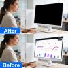 [2-Pack] Privacy Screen For Computer Monitor, 31.5-Inch 16:9 Aspect Ratio; Anti Spy/Bule Light/Glare And Eye Protection, 2 Install Ways Removable For Office, Airport, Cafe And Other Public Area; Diagonal 31.5 Inches, Width 27.45 Inches, Height 15.44 view 2