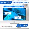 [2-Pack] Privacy Screen For Computer Monitor, 31.5-Inch 16:9 Aspect Ratio; Anti Spy/Bule Light/Glare And Eye Protection, 2 Install Ways Removable For Office, Airport, Cafe And Other Public Area; Diagonal 31.5 Inches, Width 27.45 Inches, Height 15.44 view 3