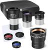 Alstar 2-Inch 35MM Telescope Eyepiece Extension Tube Adapter - Bundle with - 8 Piece Eyepiece & Filter Accessory Kit view 1