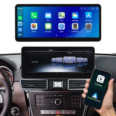 12.3 Inch Display Screen Car Radio for Mercedes Benz GLE GLS 2016-2018 with NTG5.0 System Support Wireless Carplay Android Auto Mirrorlink Siri Bluetooth GPS