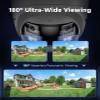 ANNKE 4K PoE Security Camera System with Dual Lens, 180 Wide Angle, 12MP H.265+ NVR with 2TB HDD, 4pcs 8MP Wired Surveillance Cameras, Smart AI Human/Vehicle Detection, 2-Way Audio, Smart Dual Light view 3