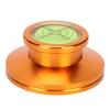 Turntable Stabilizer Aluminum Alloy LP Record Weight, Record Player Clamp for Vibration Balanced, Disc Record Stabilizer with Bubble Level for Audiophiles DJs and Fans (Golden) view 1