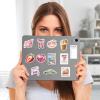 100PCS Aesthetic Vintage Girls Pink Stickers Coquette Pink Aesthetic Stickers for Water Bottles Laptop Scrapbook Computer Phone Guitar Journal Skateboard(Pink&Cartoon) view 4