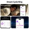 TIAZUUX Smart Ring for Women&Men-Activity/Sleep/Heart Rate/HRV/Stress/Women's Health Tracker-IP76 Waterproof-No Subscription Fee Required-Compatible with iPhone &Android view 4